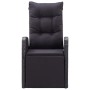 Reclining garden armchairs with cushions 2 pcs black PE rattan by vidaXL, Garden chairs - Ref: Foro24-319544, Price: 336,74 €...