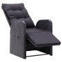 Liegende Gartensessel mit Kissen, 2 Stück, schwarzes PE-Rattan von vidaXL, Gartenstühle - Ref: Foro24-319544, Preis: 334,53 €...