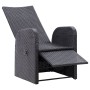 Liegende Gartensessel mit Kissen, 2 Stück, schwarzes PE-Rattan von vidaXL, Gartenstühle - Ref: Foro24-319544, Preis: 334,53 €...