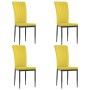 Sillas de comedor 4 uds terciopelo amarillo mostaza de vidaXL, Sillas de comedor - Ref: Foro24-326111, Precio: 157,86 €, Desc...