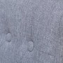 Sillas de comedor 6 unidades de tela gris claro