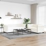 Sofás Chesterfield de 2 y 3 plazas cuero sintético blanco
