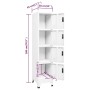 White steel locker 38x45x180 cm by vidaXL, Lockers and storage cabinets - Ref: Foro24-339784, Price: 171,57 €, Discount: %