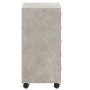 Kommode aus betongrauem Schichtholz mit Rollen von vidaXL, Schließfächer und Lagerschränke - Ref: Foro24-342672, Preis: 76,54...