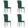 Sillas de comedor 4 unidades terciopelo verde oscuro von vidaXL, Essstühle - Ref: Foro24-326106, Preis: 135,19 €, Rabatt: %
