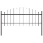 Cerca de jardín Gris 340 x 75 cm