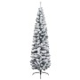 Green slim artificial Christmas tree with snow PVC 240 cm by vidaXL, Christmas trees - Ref: Foro24-320956, Price: 64,35 €, Di...