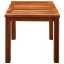 Tumbona con mesita 2 unidades madera maciza acacia y textilene