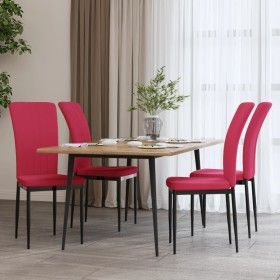 Dining chairs 4 units red velvet by vidaXL, dining chairs - Ref: Foro24-326109, Price: 206,56 €, Discount: %