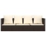 Gartenliegesofa mit Kissen aus braunem synthetischem Rattan von vidaXL, Liegen - Ref: Foro24-319563, Preis: 225,83 €, Rabatt: %