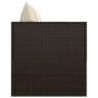 Sofá tumbona de jardín con cojines ratán sintético marrón de vidaXL, Tumbonas - Ref: Foro24-319563, Precio: 236,66 €