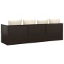 Gartenliegesofa mit Kissen aus braunem synthetischem Rattan von vidaXL, Liegen - Ref: Foro24-319563, Preis: 225,83 €, Rabatt: %