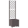 Pflanzgefäß mit braunem PP-Gitter 40x40x136 cm von vidaXL, Töpfe und Pflanzgefäße - Ref: Foro24-318259, Preis: 54,93 €, Rabat...
