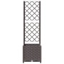 Pflanzgefäß mit braunem PP-Gitter 40x40x136 cm von vidaXL, Töpfe und Pflanzgefäße - Ref: Foro24-318259, Preis: 54,93 €, Rabat...