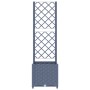 Dark gray PP planter with trellis 40x40x136 cm by vidaXL, Pots and planters - Ref: Foro24-318249, Price: 51,26 €, Discount: %