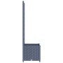 Dark gray PP planter with trellis 40x40x136 cm by vidaXL, Pots and planters - Ref: Foro24-318249, Price: 51,26 €, Discount: %