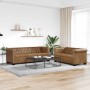 Sofás Chesterfield de 2 y 3 plazas marrón