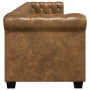 Sofás Chesterfield de 2 y 3 plazas marrón