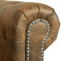 Sofás Chesterfield de 2 y 3 plazas marrón