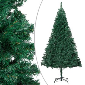 Árbol de Navidad artificial con ramas gruesas PVC verde 210 cm