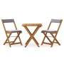 3-piece terrace folding table and chairs and acacia wood cushions by vidaXL, Garden sets - Ref: Foro24-319705, Price: 128,71 ...