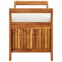 Garden storage bench with cushion solid acacia wood 91 cm by vidaXL, garden benches - Ref: Foro24-319714, Price: 156,60 €, Di...
