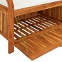 Gartenbank mit Stauraum und Kissen aus massivem Akazienholz, 91 cm von vidaXL, Gartenbänke - Ref: Foro24-319714, Preis: 156,6...
