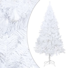 Árbol de Navidad artificial con ramas gruesas PVC blanco 150 cm