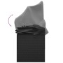 Garden lounger sofa with awning and black synthetic rattan cushions by vidaXL, Loungers - Ref: Foro24-319569, Price: 252,76 €...
