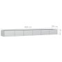 Verzinkter Stahlbeet Silber 480x80x45 cm von vidaXL, Töpfe und Pflanzgefäße - Ref: Foro24-316901, Preis: 86,78 €, Rabatt: %