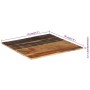 Square solid recycled wood table top 70x70 cm 15-16 mm by vidaXL, Table tops - Ref: Foro24-286048, Price: 69,24 €, Discount: %