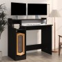 Escritorio con luz LED madera contrachapada negro 97x45x90 cm de vidaXL, Escritorios - Ref: Foro24-805553, Precio: 74,58 €, D...