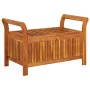 Garden storage bench with cushion solid acacia wood 91 cm by vidaXL, garden benches - Ref: Foro24-319716, Price: 138,67 €, Di...