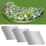 Cercas para césped 15 piezas acero galvanizado 100x20cm