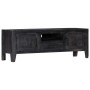 Massiver TV-Schrank aus schwarzem Mangoholz, 118 x 30 x 40 cm von vidaXL, TV-Möbel - Ref: Foro24-247985, Preis: 185,98 €, Rab...