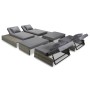 5-teiliges Gartenmöbel-Set und graue synthetische Rattankissen von vidaXL, Gartensets - Ref: Foro24-42889, Preis: 941,32 €, R...