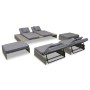 5-teiliges Gartenmöbel-Set und graue synthetische Rattankissen von vidaXL, Gartensets - Ref: Foro24-42889, Preis: 941,32 €, R...