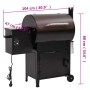 Pellet barbecue with black iron chimney 104 cm by vidaXL, Barbecues - Ref: Foro24-360069, Price: 542,54 €, Discount: %