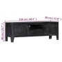 Massiver TV-Schrank aus schwarzem Mangoholz, 118 x 30 x 40 cm von vidaXL, TV-Möbel - Ref: Foro24-247985, Preis: 185,98 €, Rab...