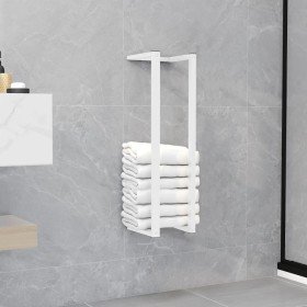 Toallero de acero blanco 12,5x12,5x60 cm Toallero de acero blanco 12,5x12,5x60 cm