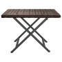 Mesa plegable ratán sintético marrón 45x35x32 cm de vidaXL, Mesas de jardín - Ref: Foro24-362250, Precio: 26,02 €, Descuento: %