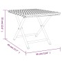 Mesa plegable ratán sintético marrón 45x35x32 cm de vidaXL, Mesas de jardín - Ref: Foro24-362250, Precio: 26,02 €, Descuento: %