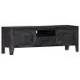 Massiver TV-Schrank aus schwarzem Mangoholz, 118 x 30 x 40 cm von vidaXL, TV-Möbel - Ref: Foro24-247985, Preis: 185,98 €, Rab...