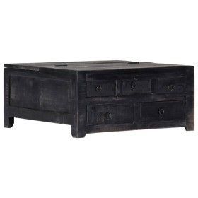Massiver Couchtisch aus schwarzem Mangoholz, 65 x 65 x 30 cm von vidaXL, Couchtisch - Ref: Foro24-247986, Preis: 230,75 €, Ra...