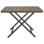 Mesa plegable ratán sintético gris 45x35x32 cm de vidaXL, Mesas de jardín - Ref: Foro24-362252, Precio: 26,02 €, Descuento: %