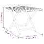 Mesa plegable ratán sintético gris 45x35x32 cm de vidaXL, Mesas de jardín - Ref: Foro24-362252, Precio: 26,02 €, Descuento: %