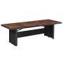 Synthetic rattan garden table solid acacia wood 240x90x74cm by vidaXL, Garden tables - Ref: Foro24-43940, Price: 350,49 €, Di...