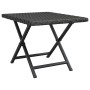 Black synthetic rattan folding table 45x35x32 cm by vidaXL, Garden tables - Ref: Foro24-362251, Price: 26,64 €, Discount: %