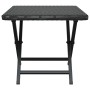 Black synthetic rattan folding table 45x35x32 cm by vidaXL, Garden tables - Ref: Foro24-362251, Price: 26,64 €, Discount: %
