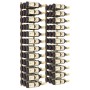 Wandflaschenhalter für 36 Flaschen 2 Einheiten goldenes Eisen von vidaXL, Weinregale - Ref: Foro24-340890, Preis: 114,55 €, R...